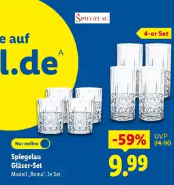 Lidl Spiegelau gläser-set modell 'roma' Angebot