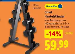 Lidl Crivit hantelständer Angebot