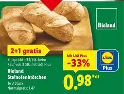 Lidl Bioland steinofenbrötchen Angebot