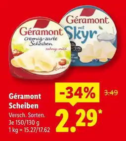 Lidl Géramont cremig-zarte scheiben Angebot