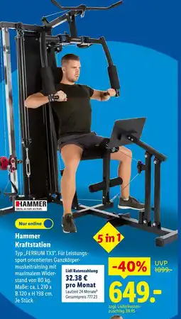 Lidl Hammer kraftstation typ ferrum tx3 Angebot
