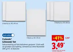 Lidl Crelando leinwand/-set Angebot