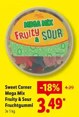 Lidl Sweet corner mega mix fruity & sour fruchtgummi Angebot