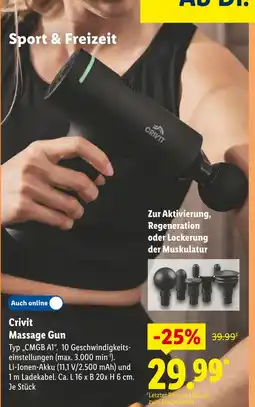 Lidl Crivit massage gun Angebot