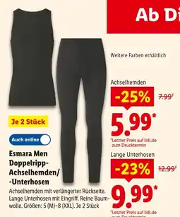 Lidl Esmara men doppelripp-achselhemden Angebot