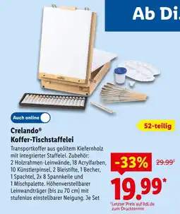 Lidl Crelando koffer-tischstaffelei Angebot