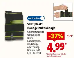 Lidl Sensiplast handgelenkbandage Angebot