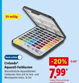 Lidl Crelando aquarell-farbkasten Angebot
