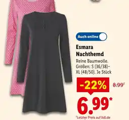 Lidl Esmara nachthemd Angebot