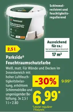 Lidl Parkside feuchtraumschutzfarbe Angebot