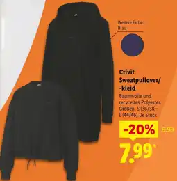 Lidl Crivit sweatpullover/-kleid Angebot