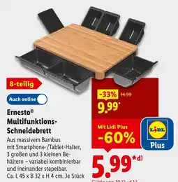 Lidl Ernesto multifunktions-schneidebrett Angebot