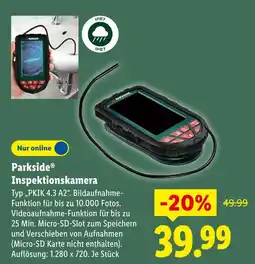 Lidl Parkside inspektionskamera Angebot