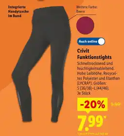 Lidl Crivit funktionstights Angebot