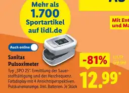 Lidl Sanitas pulsoximeter Angebot