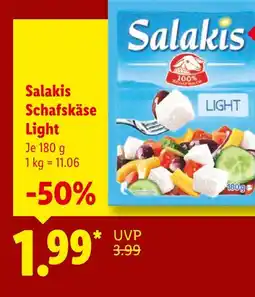 Lidl Salakis schafskäse light Angebot