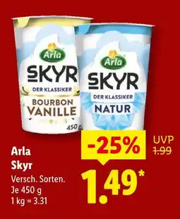 Lidl Arla skyr bourbon vanille Angebot