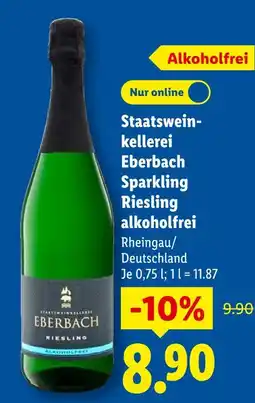 Lidl Staatsweinkellerei eberbach sparkling riesling alkoholfrei Angebot