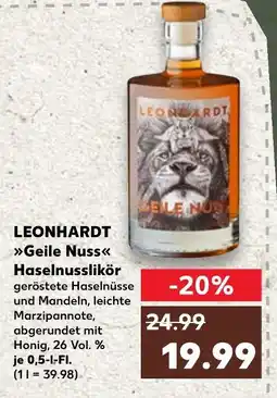 Kaufland Leonhardt geile nuss haselnusslikör Angebot