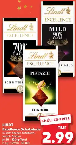 Kaufland LINDT Excellence Schokolade Angebot