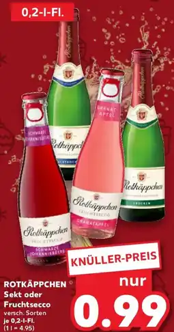Kaufland ROTKÄPPCHEN Sekt oder Fruchtsecco Angebot