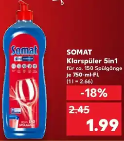 Kaufland SOMAT Klarspüler 5in1 Angebot