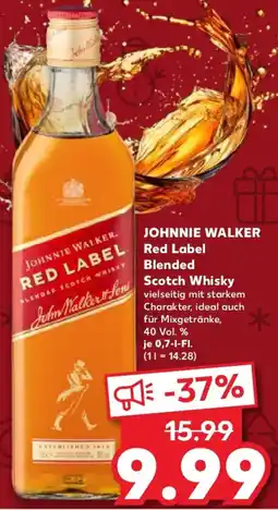 Kaufland JOHNNIE WALKER Red Label Blended Scotch Whisky Angebot