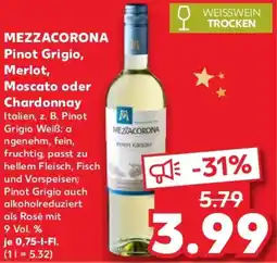 Kaufland MEZZACORONA Pinot Grigio, Merlot, Moscato oder Chardonnay Angebot