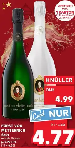 Kaufland FÜRST VON METTERNICH Sekt Angebot