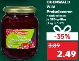 Kaufland ODENWALD Wild-Preiselbeeren Angebot
