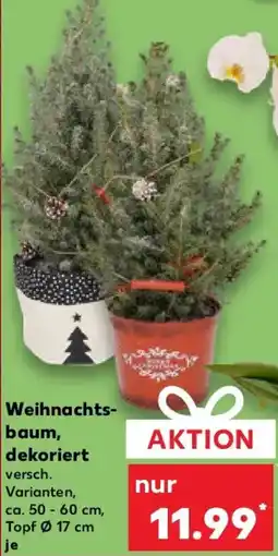 Kaufland Weihnachtsbaum, dekoriert Angebot