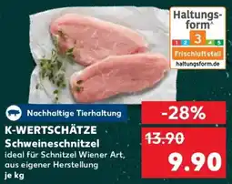 Kaufland K-WERTSCHÄTZE Schweineschnitzel Angebot