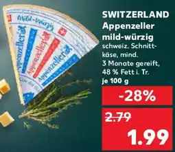 Kaufland SWITZERLAND Appenzeller mild-würzig Angebot