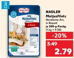 Kaufland NADLER Matjesfilets Angebot