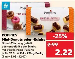 Kaufland POPPIES Mini-Donuts oder -Eclairs Angebot