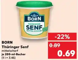 Kaufland BORN Thüringer Senf Angebot