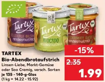 Kaufland TARTEX Bio-Abendbrotaufstrich Angebot