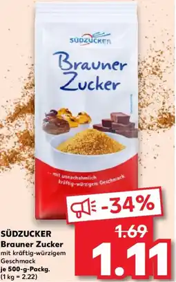 Kaufland SÜDZUCKER Brauner Zucker Angebot