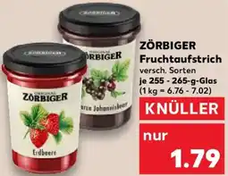 Kaufland ZÖRBIGER Fruchtaufstrich Angebot