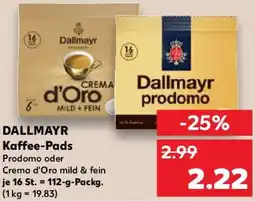 Kaufland DALLMAYR Kaffee-Pads Angebot