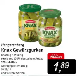 KONSUM Hengstenberg Knax Gewürzgurken Angebot