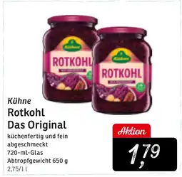 KONSUM Kühne Rotkohl Das Original Angebot