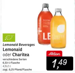 KONSUM Lemonaid Beverages Lemonaid oder Charitea Angebot