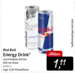 KONSUM Red Bull Energy Drink Angebot