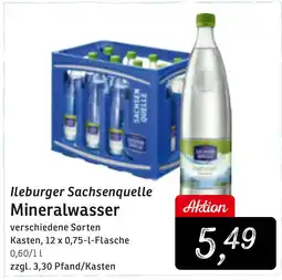 KONSUM Ileburger Sachsenquelle Mineralwasser Angebot