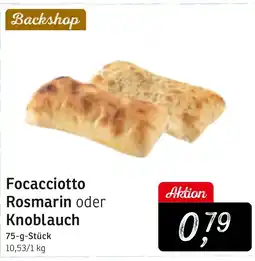 KONSUM Focacciotto Rosmarin oder Knoblauch Angebot