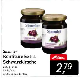 KONSUM Simmler Konfitüre Extra Schwarzkirsche Angebot