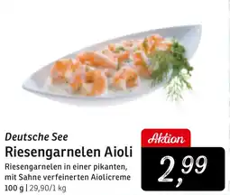 KONSUM Deutsche See Riesengarnelen Aioli Angebot