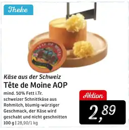 KONSUM Käse aus der Schweiz Tête de Moine AOP Angebot