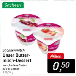 KONSUM Sachsenmilch Unser Buttermilch-Dessert Angebot